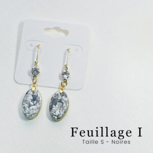 Boucles Feuillage I - Taille S - Noires