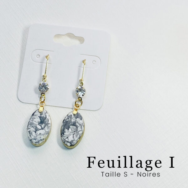 Boucles Feuillage I - Taille S - Noires