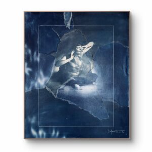 Perdue dans le bleu n°1 - 50x42cm